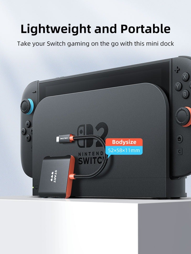 كابل تايم محطة توصيل تلفزيون محمولة بديلة لجهاز Switch 2، 3 في 1، متوافقة مع Switch/Switch 2/Steam Deck - Image 5